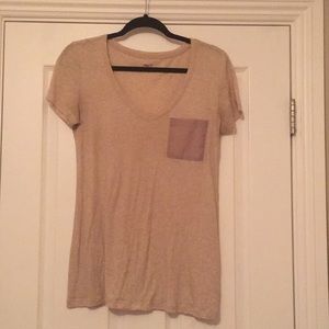 Essential Cream Colored V-Neck Tee
